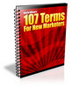 Thumbnail 107 Terms For New Marketers - Ebook with MRR