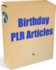Thumbnail 25 Birthday PLR Articles - Articles with PLR