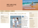 Thumbnail Enjoying the Ocean - WP Template with PLR