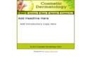 Thumbnail Cosmetic Dermatology Mobile Site Template - Mobile Templates