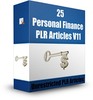 Thumbnail 25 Personal Finance PLR Articles V11 - Articles with PLR 