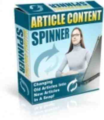 Product picture Article Content Spinner with Master Resale Rights
