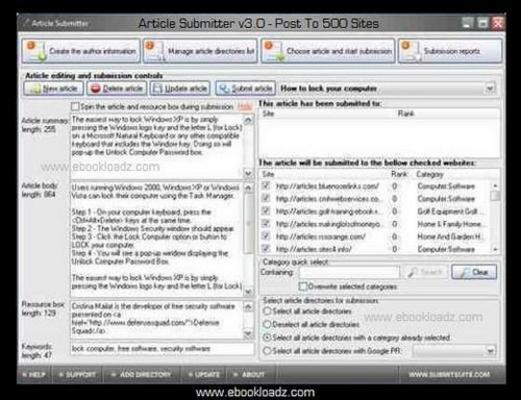 Product picture Article Submitter V3 0 Post To 500 Sites