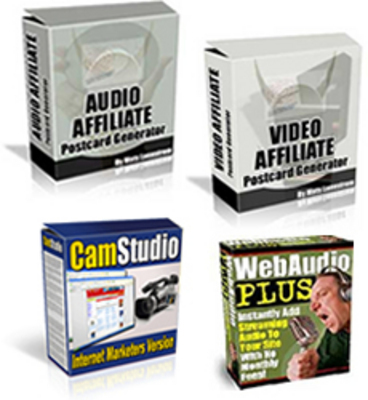 Product picture Audio Video Postcard Generator & CamStudio & Web Audio Plus