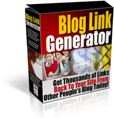 Product picture Blog Link Generator With PLR