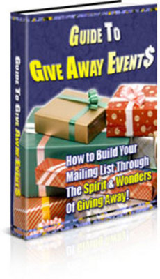 Product picture Guide To Give Away Events - New ebook with PLR