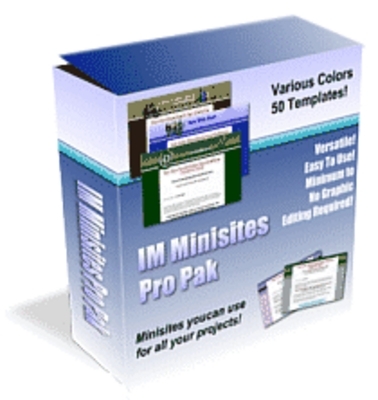 Product picture Internet Marketing Minisites Pro Pak MRR