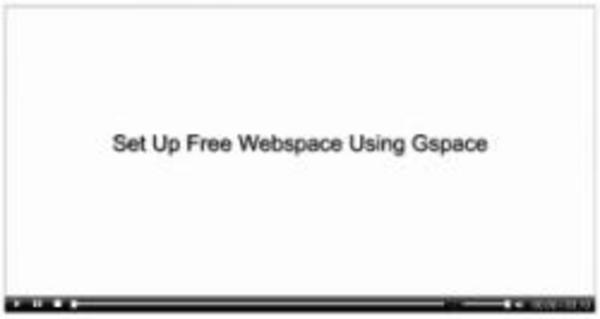 Product picture Setup Free Webspace Using G Space