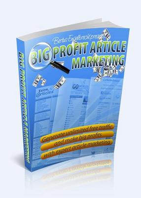 Product picture Big Profit Article Marketing with MRR &bonus