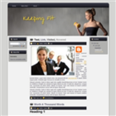 Product picture Keeping Fit Theme Wordpress Blogger And HTML Template with M