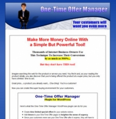 Product picture One Time Offer Manager WP Plugin with Master Resell Rights