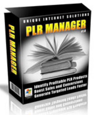 Product picture PLR Manager with Master Resell Rights