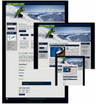 Product picture Skiing WP Theme with Master Resell Rights