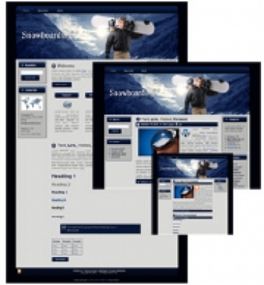 Product picture Snowboarding WP Theme with Master Resell Rights