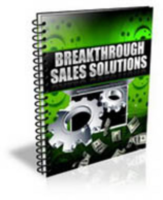 Product picture Breakthrough Sales Solutions with PLR