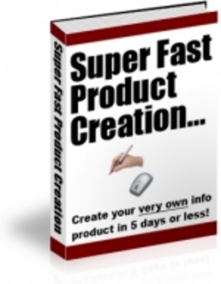 Product picture Super Fast Product Creation with PLR