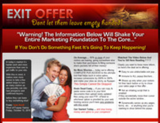 Product picture Exit Offer Script