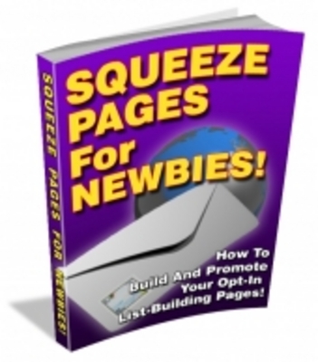 Product picture Squeeze Page For Newbies With Private Label Rights