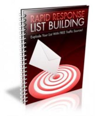 Product picture Rapid Response List Building with Resell Rights