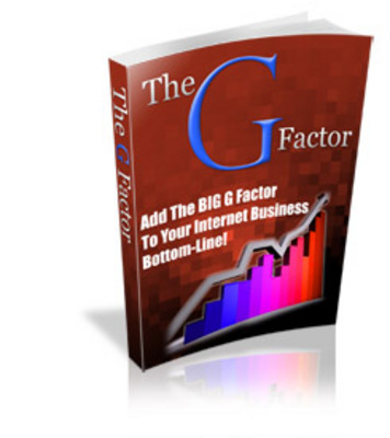 Product picture The G Factor with Master Resell Rights