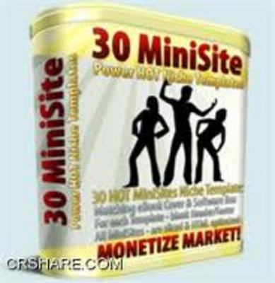 Product picture 30 Minisite Templates with Master Resell Rights
