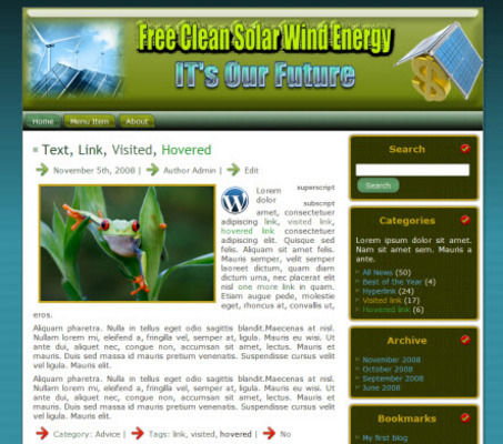 Product picture Solar Wind Energy Site with Master Resell Rights