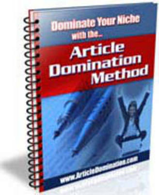 Product picture Article Domination Method with Master Resell Rights