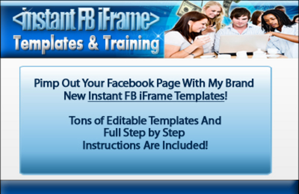 Product picture Instant FB iFrame Templates & Training