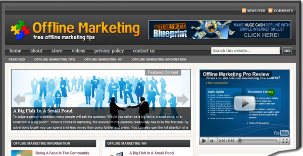 Product picture Offline Marketing Review Site with  PLR Blog & HTML 