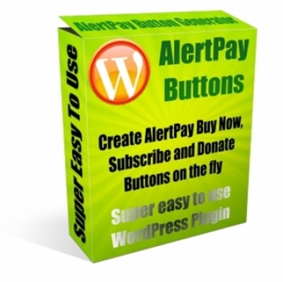 Product picture WordPress AlertPay Button Generator WordPress Plugin withMRR