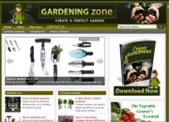 Product picture Gardening Zone Niche Blog with PLR