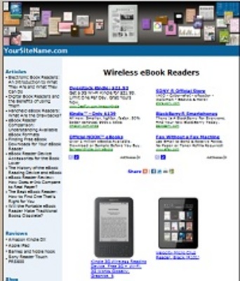 Product picture eReaders Website with Private Label Rights