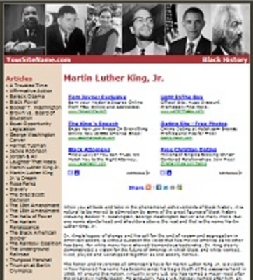 Product picture Black History Website with PLR