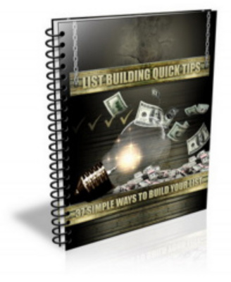 Product picture List Building Quick Tips with PLR