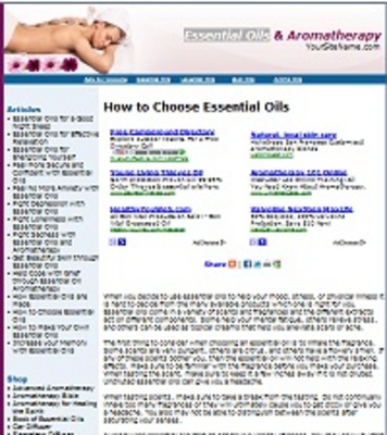 Product picture Essential Oils Website with PLR