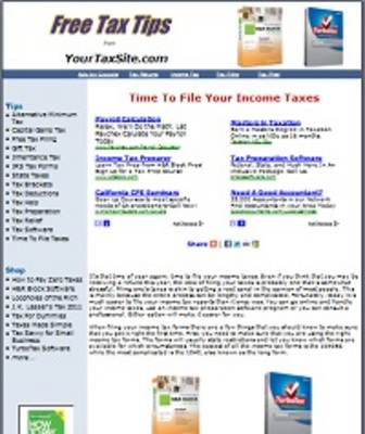 Product picture Taxes Website with PLR