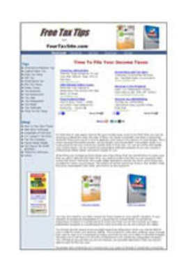 Product picture Income Tax Tips Website with MRR