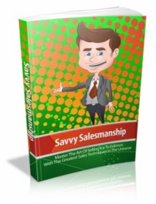 Product picture Savvy Salesmenship with MRR