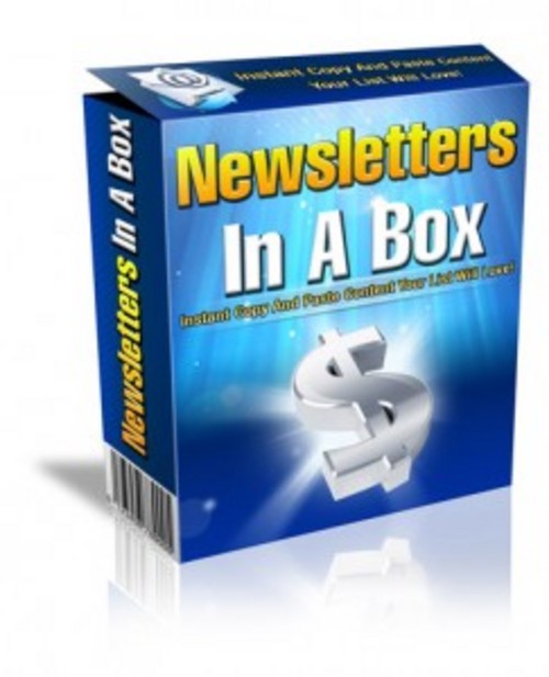 Product picture Newsletters in a Box - Newletters with PLR