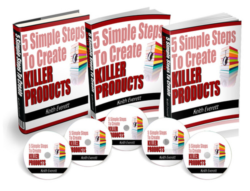 Product picture 5 Simple Steps To Create Killer Products - Videos & Ebook with MRR