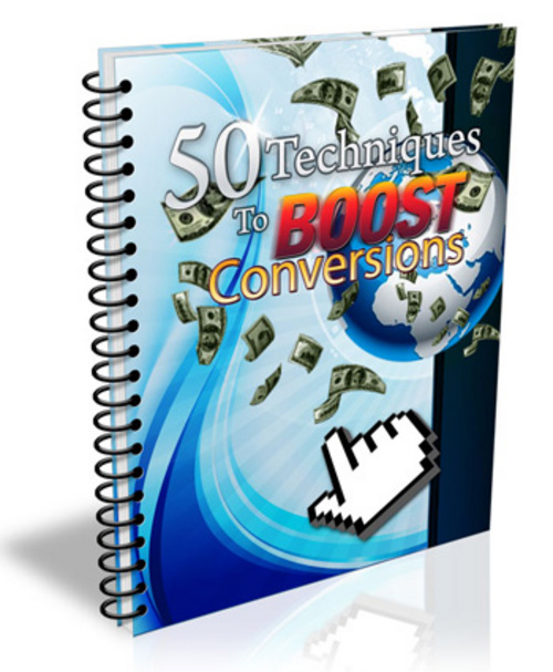 Product picture 50 Techniques to Boost Conversions - Ebook with MRR