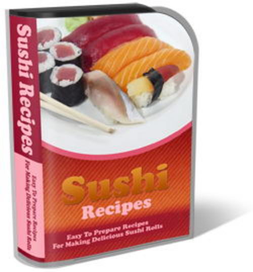 Product picture Sushi Recipe Website Template Pack - Template
