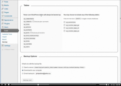 Product picture Automatically Backup Your WordPress Database Instruction Video