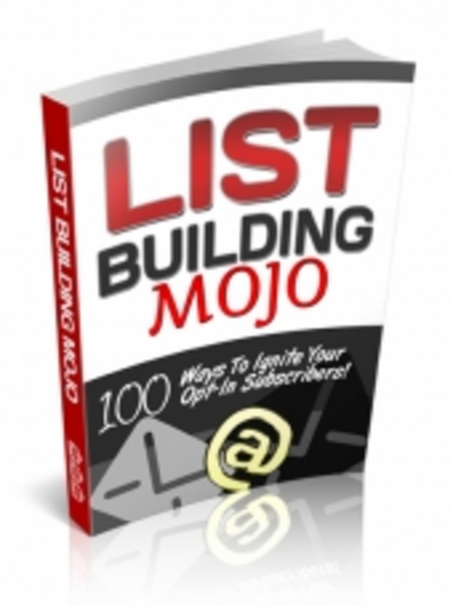 Product picture List Building Mojo - Ebook with PLR