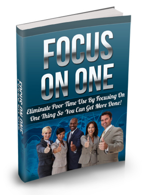 Product picture Focus On One - Ebook with MRR