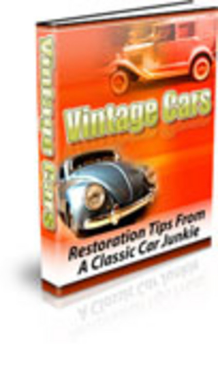 Product picture Vintage Cars - Ebook with PLR