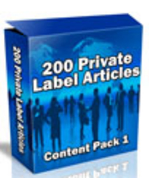 Product picture 200 PLR Articles Content Pack #1