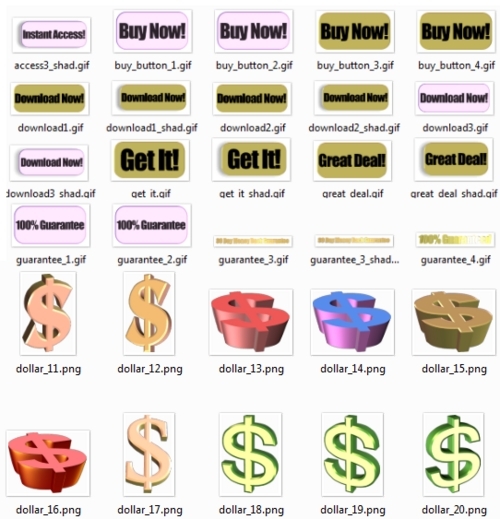 Product picture Animated 3D Signs & Buttons - Graphics with PLR