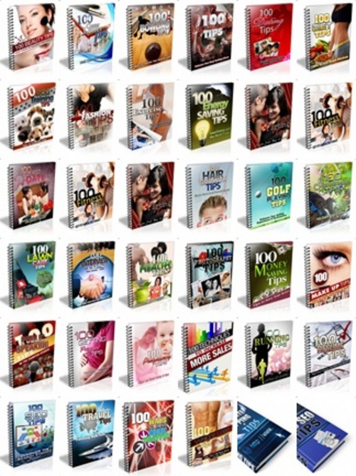 Product picture 100 Tips Ebooks - 34 Ebooks
