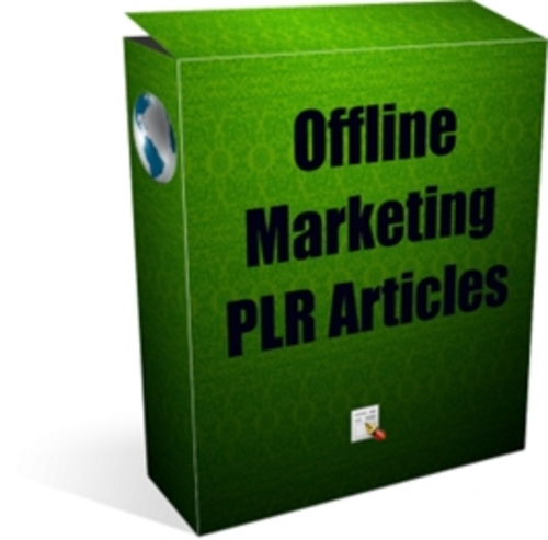 Product picture 13 Offline Marketing PLR Articles - Articles with PLR